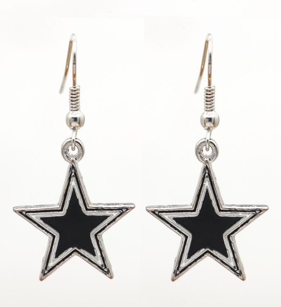 

fashion latest design sports series fivepointed star earrings europe and the united states fashion charm jewelry whole4974917, Silver