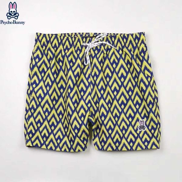 

psycho bunny designer shorts mens fashion beach pants skull rabbit luxury brand surfing sports quick dried european style rhude size s-xl lu, White;black