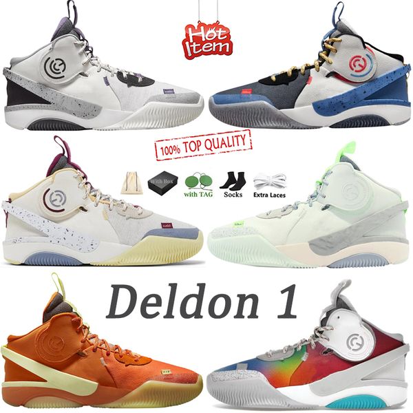 

basketball shoes mens air deldon 1 deldons designs hoodie lyme legacy be true together we fly grey orange white blue sneakers tennis