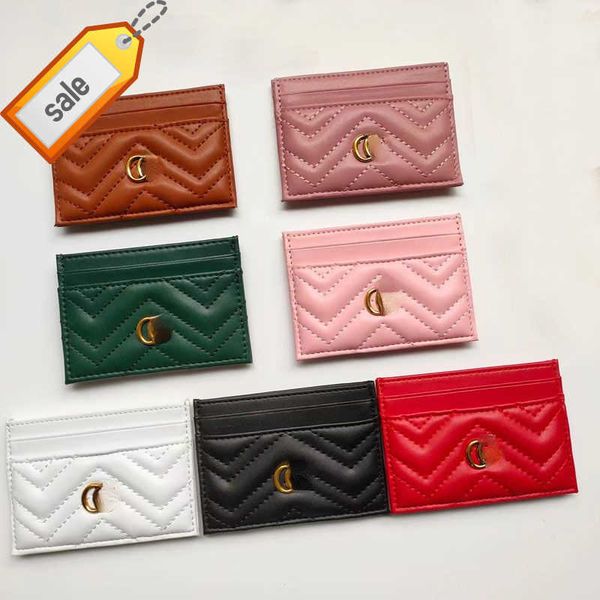 

brand designer change purse card pack cow pickup bag women's cards new light and thin certificate bank net red the same leather clip is