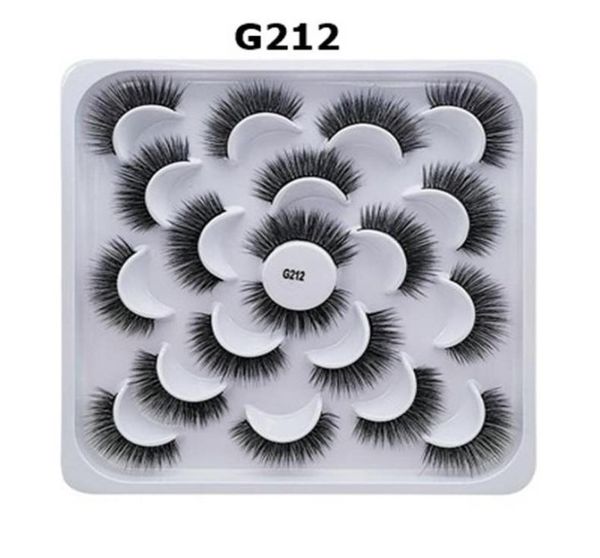 

new 10 pairs faux 3d mink eyelashes natural long false eyelashes eye makeup eyelash extension fake mink lashes3143692