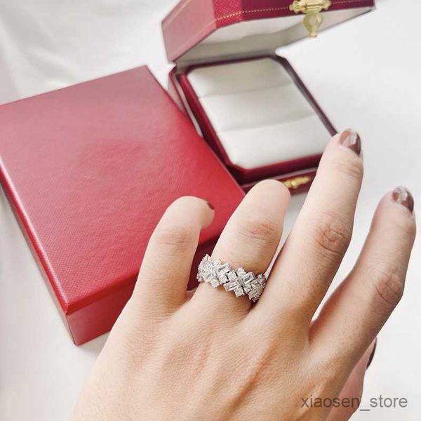 

wedding rings designers ring luxurys rings for women plated ring with three rows of level gift casual fashion very shiny r230627, Slivery;golden