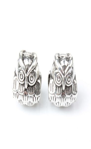 

chubby owl alloy charm bead fashion women jewelry stunning design european style for diy bracelet necklace8842403, Bronze;silver