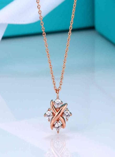 

pendant female diamond necklace s925 sterling silver necklace light luxury niche design necklace valentine039s day birthday gif1987536