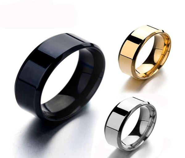 

fashion 6mm stainless steel rings wedding band silver rings for men woman can diy engrave engagement rings fit size 5134168523