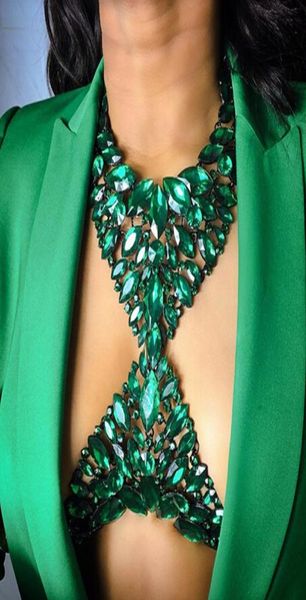 

miwens 2020 new fashion crystal 11 colors big long body chain necklace charm lady women handmade jewelry party a5255386689, Silver