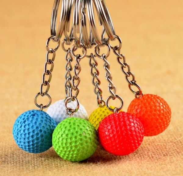 

epacket dhl football basketball golf simulation plastic keychain pendant dakr172 mix order key chain keychain4036932, Slivery;golden