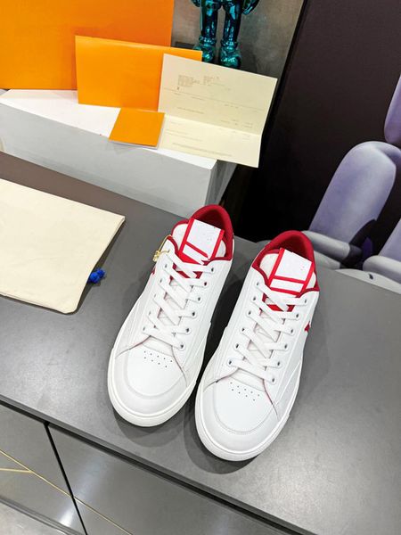

designer woman shoe leather lace up men fashion platform oversized sneakers white black 0623