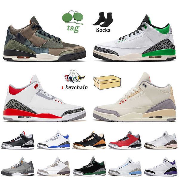 

with box jumpman 3 basketball shoes patchwork camo lucky green 3s fire red muslin desert elephant dark iris unc pine green a ma maniere trai