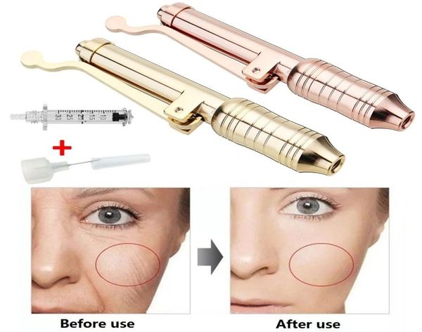 

03ml hyaluron pen for lip lifting lift lip filler non invasive needle hyaluronic pen syringe atomizer injection wrinkle remo4769392, Black;white