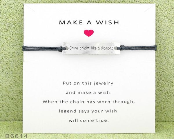

shine bright like a diamond infinity wish bracelet with card leather rope string wrap bangle for women men s fashion jewelry gift9869568, Golden;silver