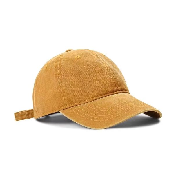 

women's cap hat soft ins versatile washed solid baseball cap casual men's japanese de, Blue;gray