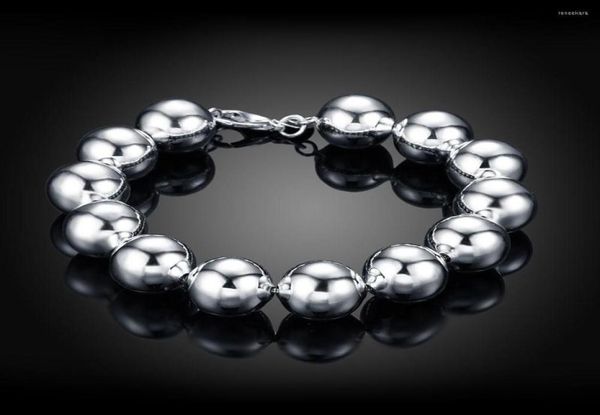 

strand 14m buddha ball bracelet for women 925 stamped silver color luxury quality trendy woman jewelry 2022 whole accessories 7371136, Black