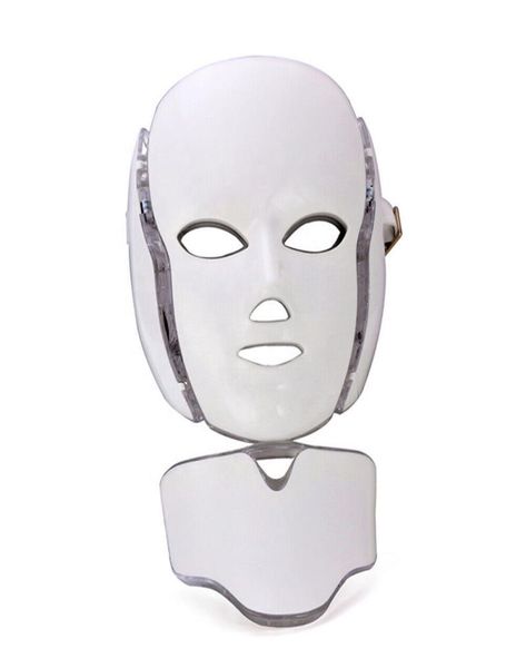 

2020 pdt 7 color led light therapy face beauty machine led facial neck mask with microcurrent for skin whitening device7500375