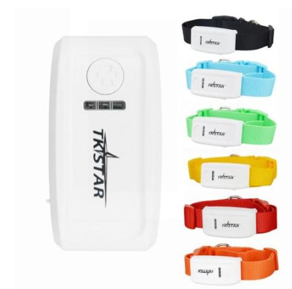 

100 original tkstar tk909 pet gps gsm gprs tracker locator gps tracking device with collar for dog cat web app tracking6021558