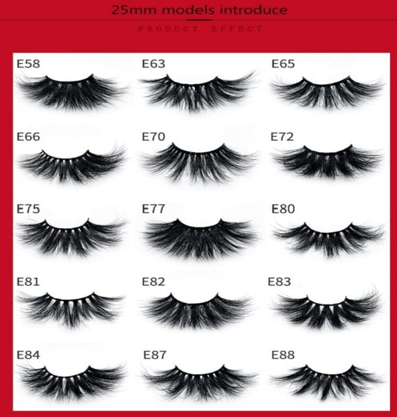 

25mm 6d mink eyelashes reusable false eyelashes 15 styles 5d 3d mink eyelashes makeup tools handmade soft mink lashes dhl 9003438