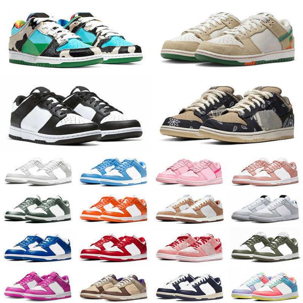 

designers shoes low panda rose whisper triple pink men women running shoes unc jarritos setsubun medium olive fuchsia mens casual sneakers, Black