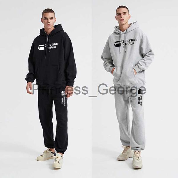

men's tracksuits men's tracksuits spring fall solid color jogging suit long sleeve sport hoodie and pants for male golf lovers set, Gray