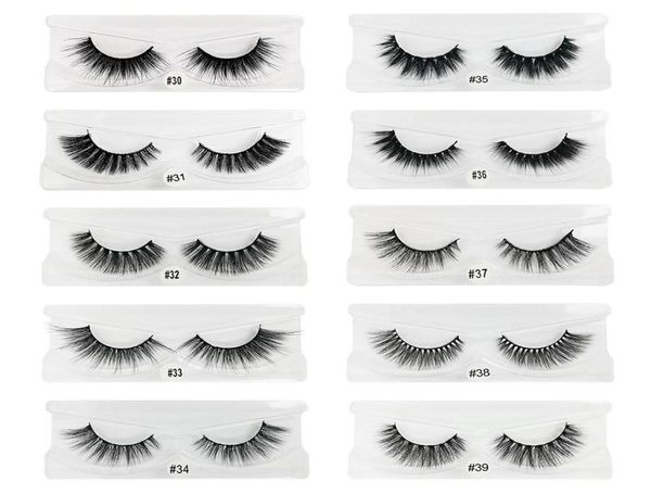 

3d mink false eyelashes natural thick eyelashes 1pack whole02178869