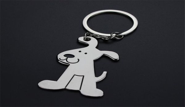

alloy dog design key rings chains bag pendant keychains accessories keyring car key fob holder fashion promotion gifts with opp ba9409294, Slivery;golden