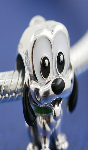 

2020 new s925 sterling silver pluto enamel charm babies collection fit pandora bracelet1537982, Black