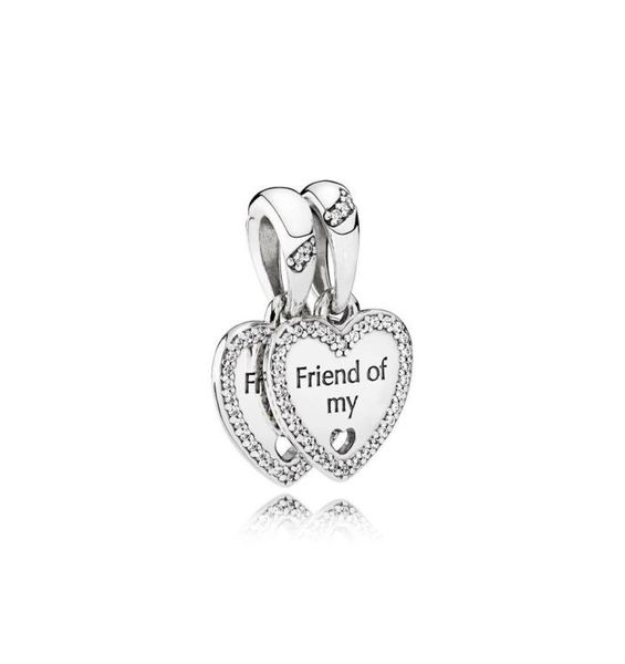 

new arrival 100 925 sterling silver heart friend of my charm fit original european charm bracelet fashion jewelry accessories8578539, Bronze;silver