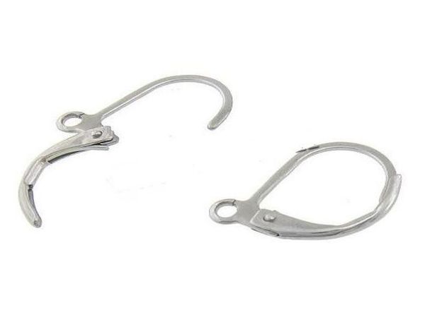 

200pcs stainless steel lever back earring component for diy jewelry finding stainless steel color size 10x132mm4907482, Blue;slivery