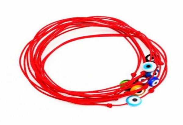 

20pcslot mixed lucky hamsa string evil eye lucky red cord adjustable bracelet diy jewelry5831950, Golden;silver