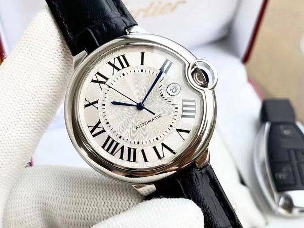 

2023 new mens watch automatic mechanical movement watches 42mm classic wristwatches silver strap stainless steel 904l life waterproof men wr, Slivery;brown