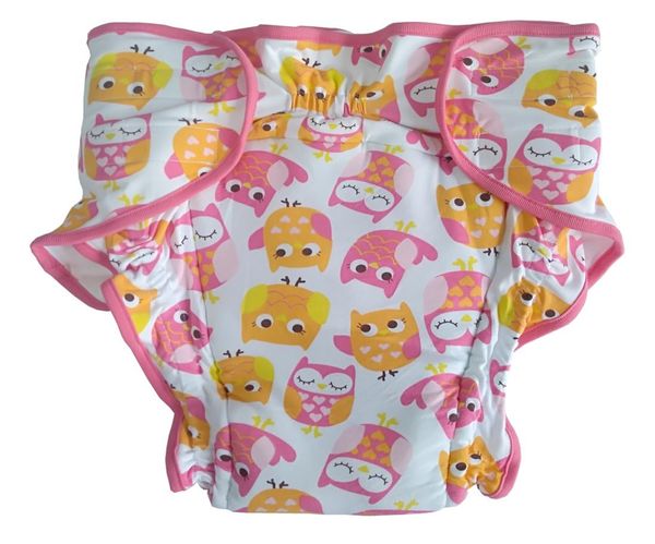 

printed owl cloth pant with velcronappie nappiesbrief padding insideabdl trainning washable pant8146839