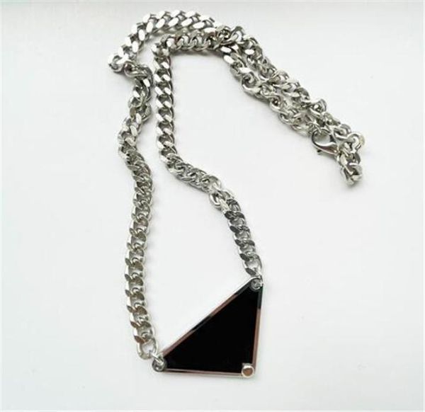 

luxurys pendant necklaces fashion for man woman 48cm inverted triangle designers brand jewelry mens womens highly quality8540057, Silver