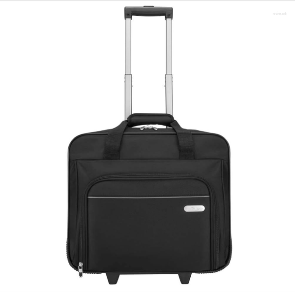 

suitcases men business carry-on hand luggage suitcase bag 18" travel trolley luggag oxford rolling