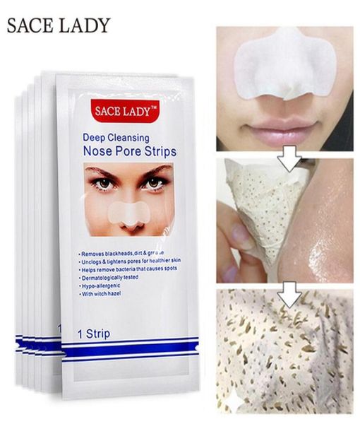 

sace lady black dots mask nose strip blackhead remover nasal sticker sheet mask for face black head nose deep cleaning skin care2328370