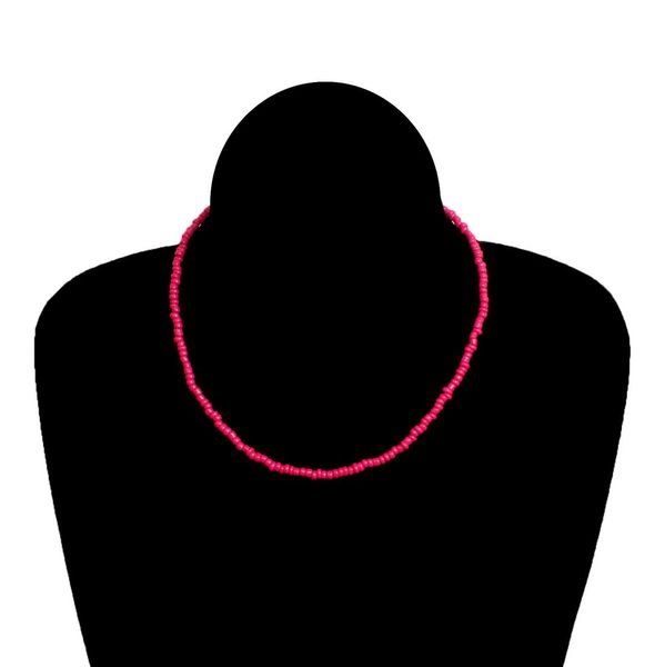 

crystal fine beads long elastic necklace cutting facets glass beads stretched necklace bracelet jewelry short solid color necklace3529863, Silver