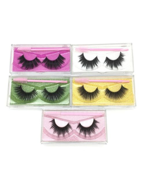 

3d mink eyelash false eyelashes natural long eyelash extension thick cross faux 3d mink lashes makeup with eyelash brushes5593321