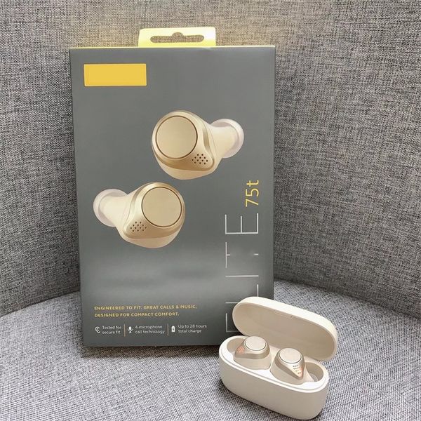 

new jabras elite 75t tws wireless bluetooth earphones for sports and music support ipx55 dustproof and waterproof earbuds epacket free