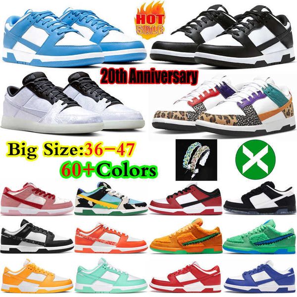 

designer men low sports shoes classic fashion white black three pink gray university blue pandaes outdoor casual running trainers sneakers 7