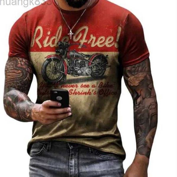 

2022 summer men's 3d printing fashion casual loose round neck pullover t-shirt men's short sleeve, White;black