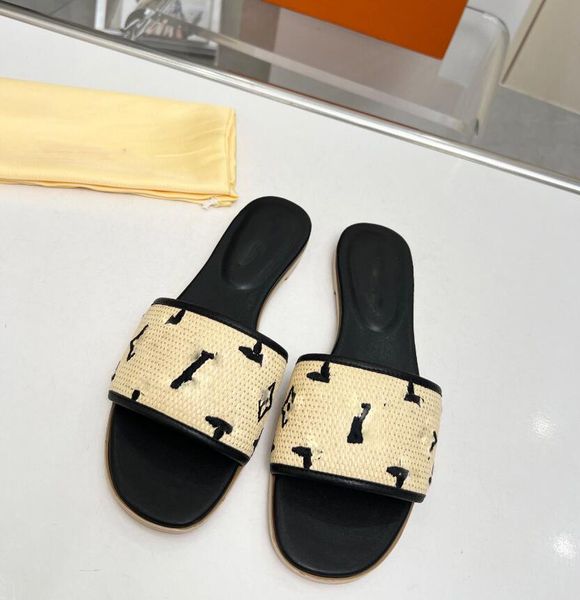 

revival flat mules slippers pool pillow comfort leather slides flat rubber waterfront summer beach sandals flip flops with box, Black