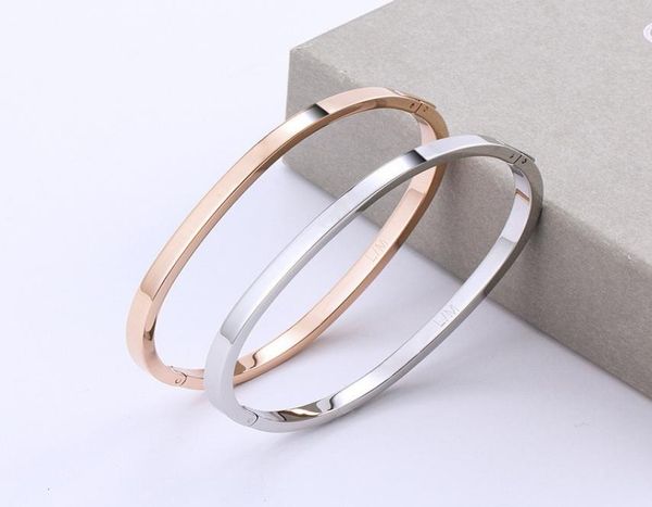 

c bracelet button family opening titanium steel rose gold couple9201629, Black