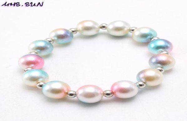 

fashion rainbow beaded bracelets strands for kids girls colorful acrylic bead bracelet children cartoon party jewelry gifts5874835, Black