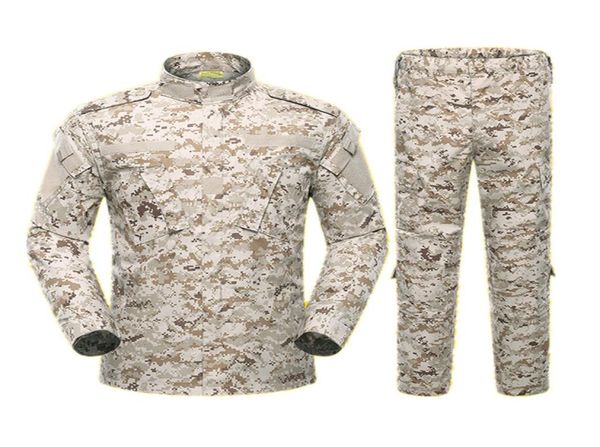 

army outdoors climbing uniform 8 color camouflage tactical men clothes special forces combat shirt soldier training clothes set4648118, Black;green