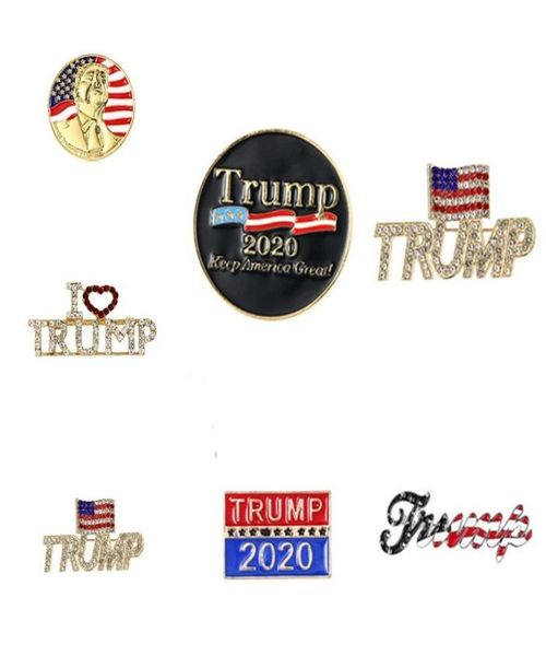 

fashion trump brooch 6 styles 2020 shiny american flag brooch patriotic republican campaign pin party favor commemorative brooch t4938491, Gray