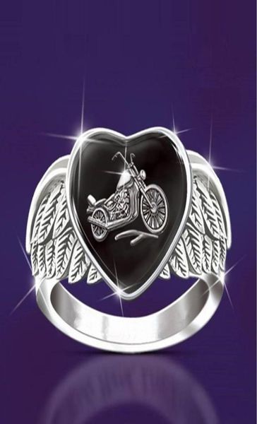 

hip hop vintage fashion men039s silver ring cool punk motorcycle ring motorcyclist overbearing jewelry accessories gifts3211779
