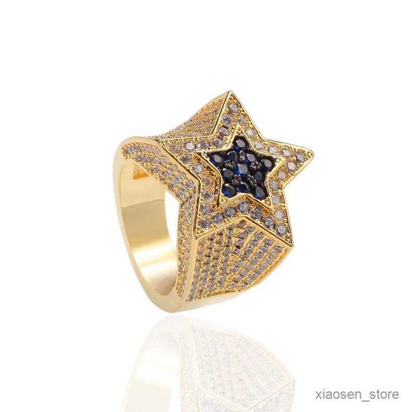 

wedding rings ring mens euramerican hip hop jewelry copper iced rings drop delivery r230627, Slivery;golden