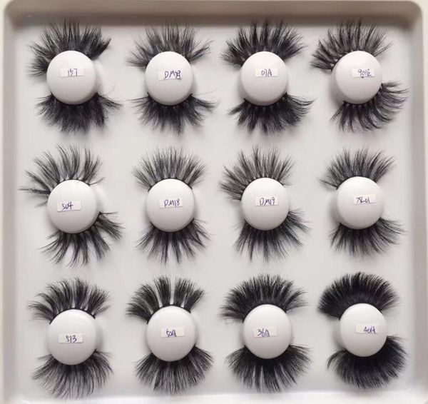 

advantage 24 styles 5d 25mm false eyelashes a pair of thick exaggerated eyelash 3d 25 mm real mink hair dhl8041364