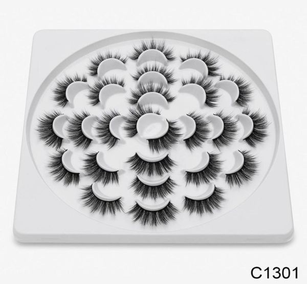 

sell 13 pairs thick handmade full strip eyelashes 3d mink lashes volume soft lashes false eyelashes4327278