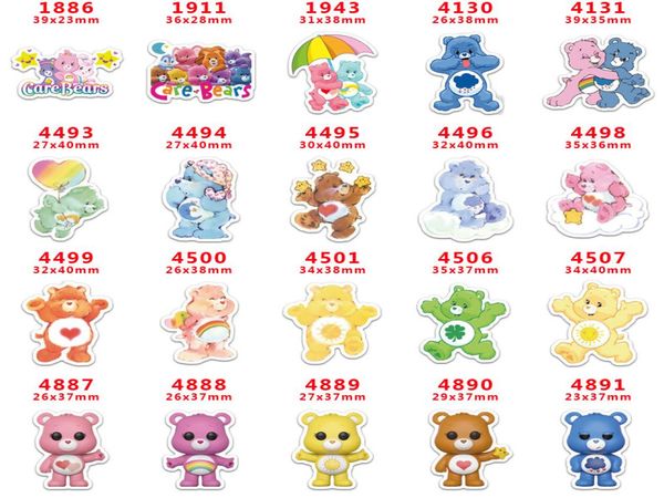 

60pcslot pr1886 fashion cartoon characters bears resins flatback for hair bows hair accessories planar resin crafts diy decoratio2580837, Slivery;white