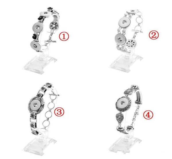 

noosa chunk snap button charm bracelets fit 18mm ginger snaps interchangeable diy bangle bracelet fashion jewelry kka17261744034, Golden;silver