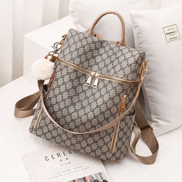 

luxury design women's traval bacpacks ladies back pack fashion pu leather print pattern brand women bag